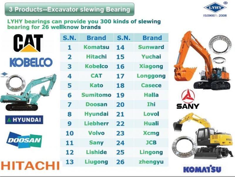 Slewing Ring Slewing Ring Bearing Gear for Hyundai Excavator R200-5