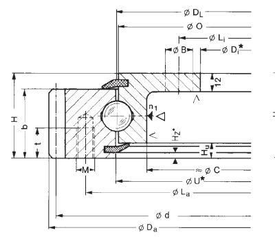 Flanged Slewing Bearings with External Gear 231.20.0600.013 231.20.0700.013 231.20.0800.013 231.20.0900.013 231.20.1000.013 Swing Ring