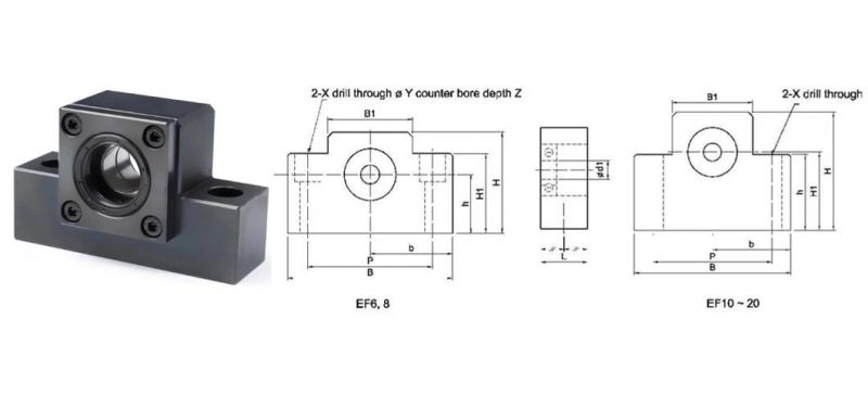 Zcf High Bearing Capacity Ek Ef15 C7 C5 Support Unit