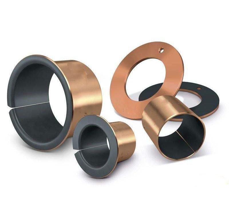 Metallurgical and Concrete Machine Composite DU Split  Bearing  PTFE Filler Oilless Slide Bronze Bushing