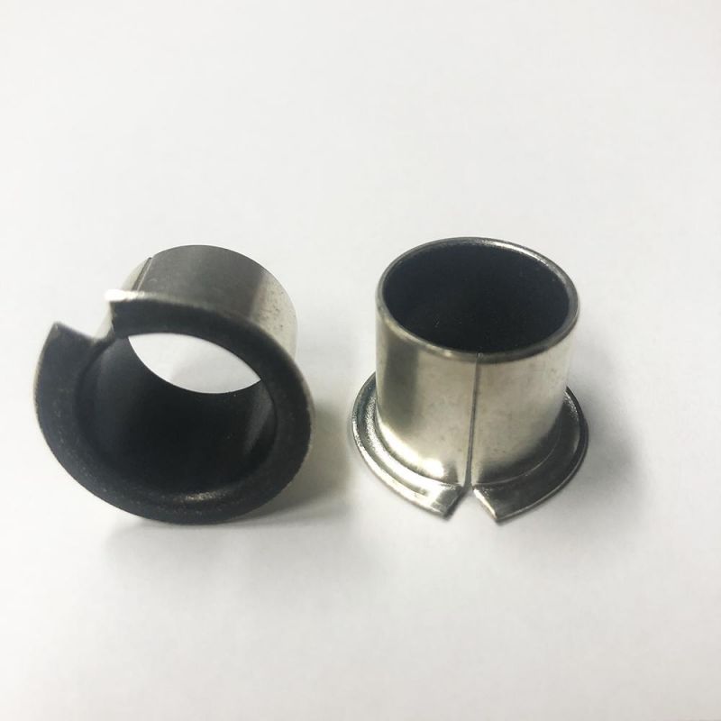 Factory PTFE Self-lubricating Flanged Bushes Oilless DU Bushings Made of Steel Base and Bronze Powder of Low Friction.