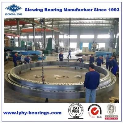 Three Row Cylindrical Roller Turntable Bearing Internal Gearing Swing Bearing Crane Geared Slewing Ring Bearing