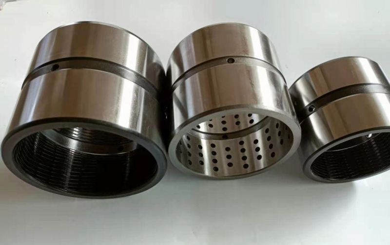 High Carbon GCr15 and C45 Steel Bushing Custom Material for Excavator and Crane Machine with Cross Oil Grooves of Heat Treatment