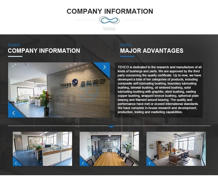 TEHCO Solid Lubricating Bearing With Zinc Base Bushing Graphite  Oil Holes Bearing Bushings