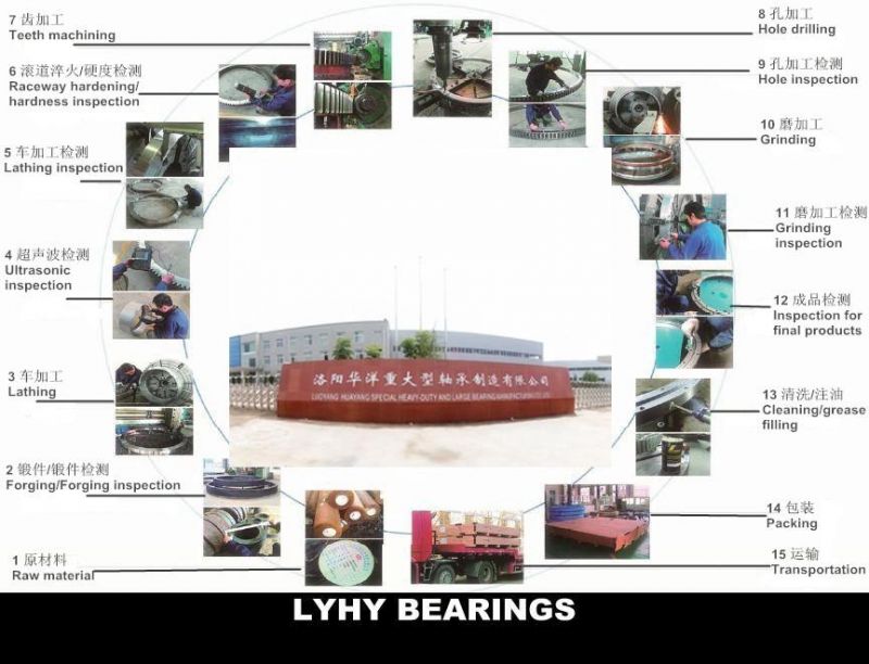 Slewing Ring Bearing with Dual Flange L6-25p9zd  Single Row Ball Bearing