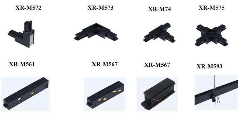 X-Track M35 Styles 4 Wires Magnet 1m Black Track (Standard)