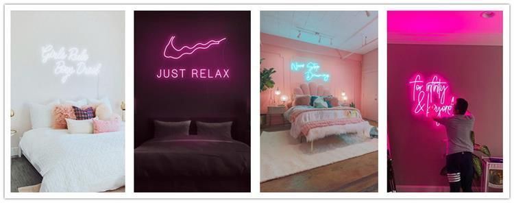 No MOQ Free Design LED Neon Light Game Room Flexible Custom LED Acrylic White Love Yourself Neon Sign Letter