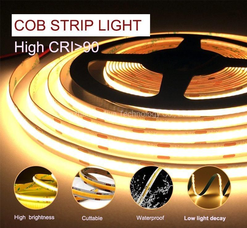 COB LED Flexible Strip 384LEDs/M with No Light Spots