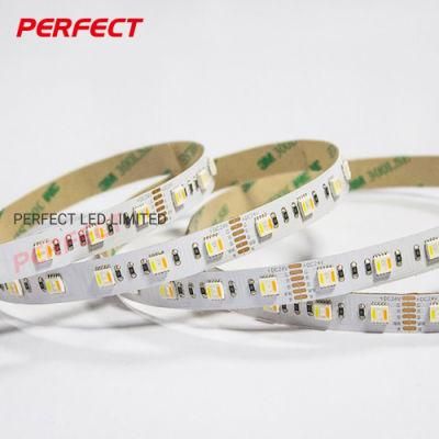 Shenzhen Super Bright SMD5050 24V LED RGBW+Ww/RGB+CCT waterproof LED Strip 5m/Roll Slim