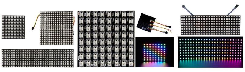 High Quality Digital Addressable 38mm Pixel Ws2812 DC5V 60LEDs Flexible Neon Strip Light 5050 Waterproof