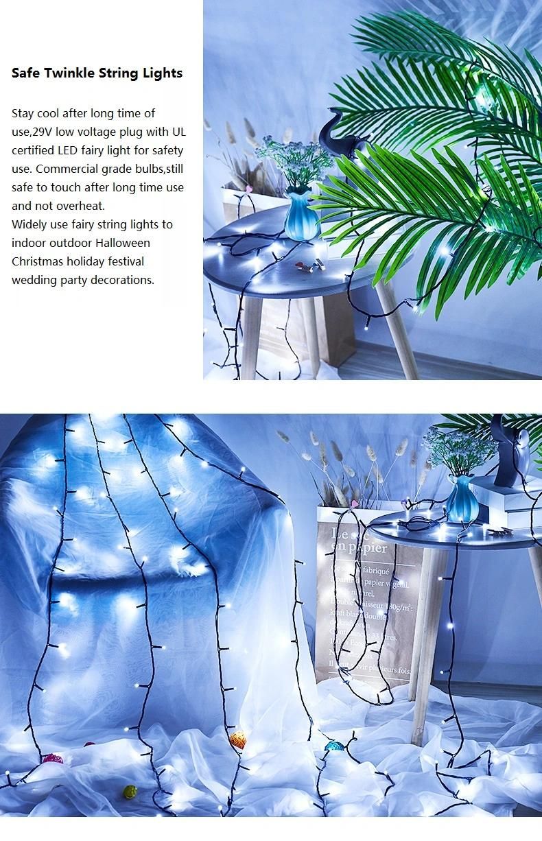 LED Curtain Lights Fairy String Twinkle Light for Home Room Bedroom Wedding Party Christmas Window Wall Decorations