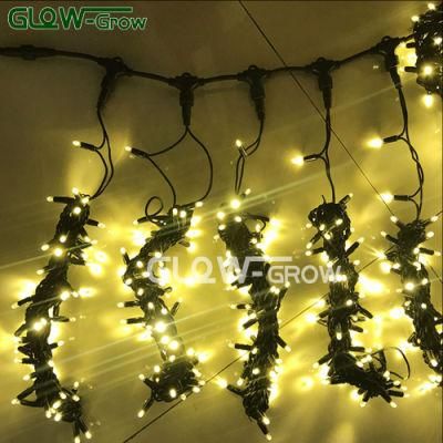 Warm White Wedding Decoration Waterproof Copper Wire Connectable Christmas LED Curtain