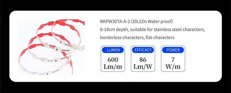 DC12V 150lm/W High Efficiency Zig-Zag Flex 7W/M LED Strip