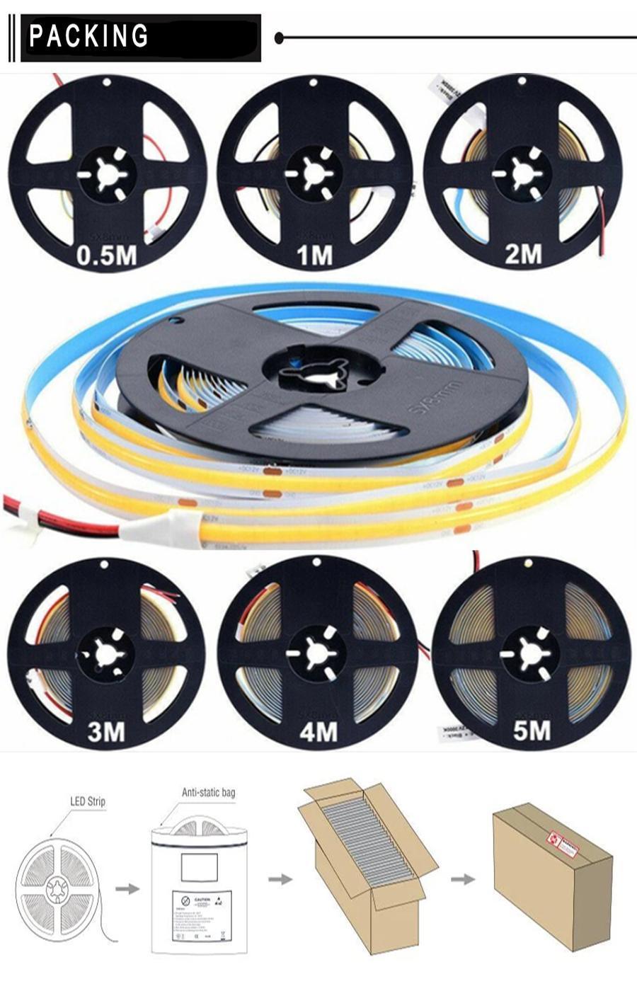 DC24V 512 Chips/Meter Flexible COB LED Strip