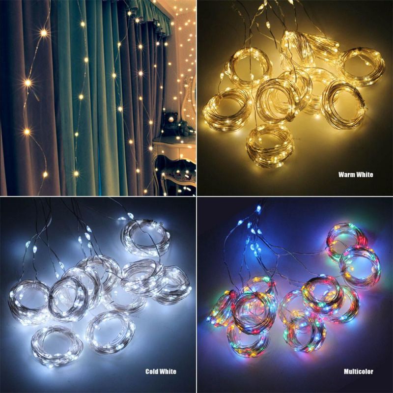 3m LED Christmas Fairy String Lights Remote Control USB New Year Garland Curtain Lamp Holiday Decoration Light for Home Bedroom Window