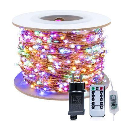 Remote Multi Color Fairy LED Lights 100 Meter Outdoor Christmas Lighting Mini Garland String Light