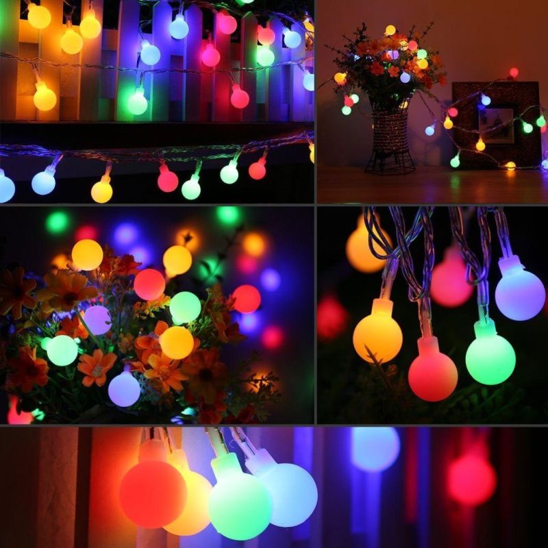 Purple Color Outdoor Decoration Globe String Light