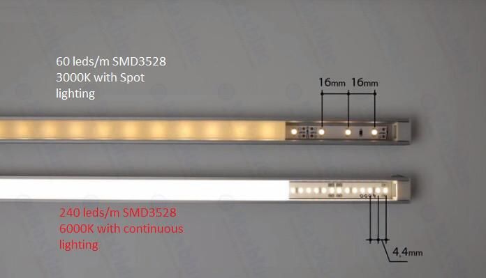 Decorative Lighting 240LEDs CRI90+ SMD2835 DOT-Free LED Linear Strip Light