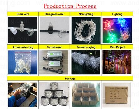 DC12V Low Voltage 100m 1000LEDs Christmas Clip Lights for Tree Decoration