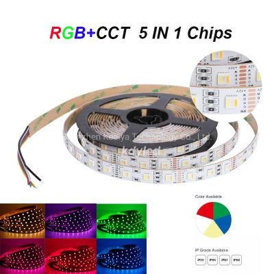 12V 24V 5050 Rgbcct RGB Ww 5 in 1 LED Strip Lights