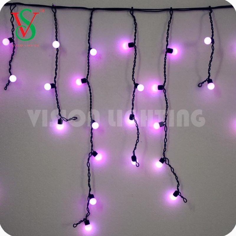 IP65 Christmas Decoration LED Ball Icicle String Light for Outdoor