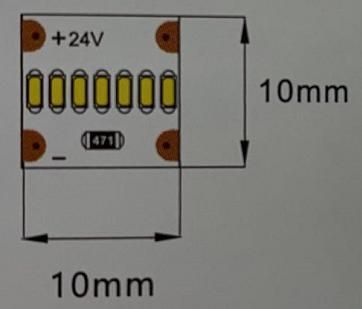 SMD LED Strip Light 2210 700LEDs/M DC24V for Backlight