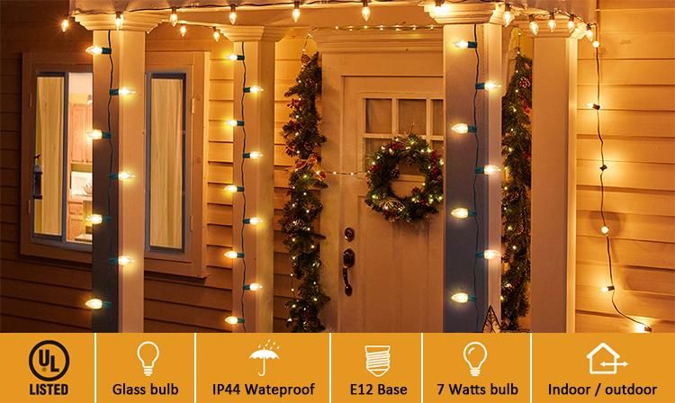 Festoon Light Xmas LED Outdoor C7 Cafe Patio String Light