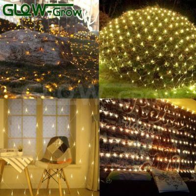 Warm White Holiday Christmas LED Net Light Flashing String Light for Hall Decoration