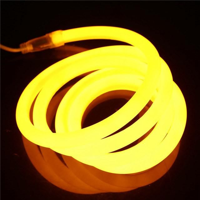 220V Waterproof 360 Degree High Brightness Silicone Lighting Neon Flexible Addressable Strip Rope LED Light