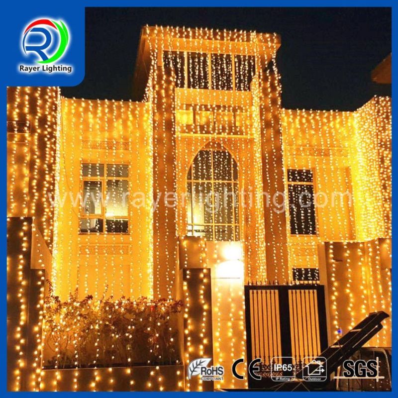 Falling Line Lights House Outside Festival Party Hall Mall Christmas Decorations LED Curtain Lights