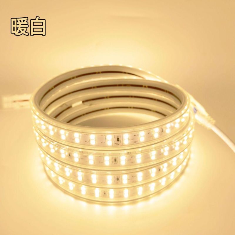 LED Strip Light 60SMD 120SMD 180SMD 2835 5730 5050 1/2/3line 8mm 10mm 12mm 220-240V IP65 Flexible Outdoor Rope Light