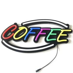 Neon I Love You Wedding Decoration Custom Acrylic LED Edge Lit Letter Sign 3D Open LED Neon Sign Letter