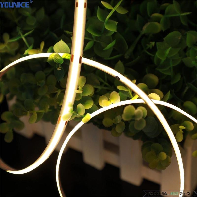 Ra90 High Brightness 95lm/W 10mm Width DC24V 528LEDs/M LED COB Strip