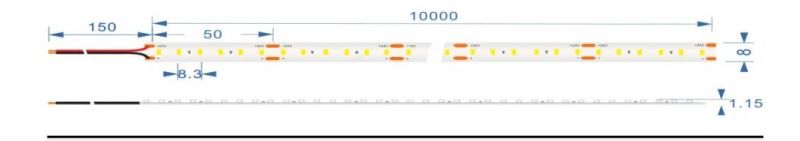 10m/Roll 120LED/M DC24V SMD2835 Flexible LED Strip