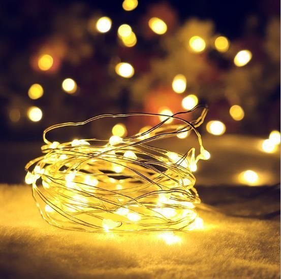 Fairy Lights Copper Wire LED String Lights Christmas Garland Indoor Bedroom Home Wedding New Year Decoration Battery Powered