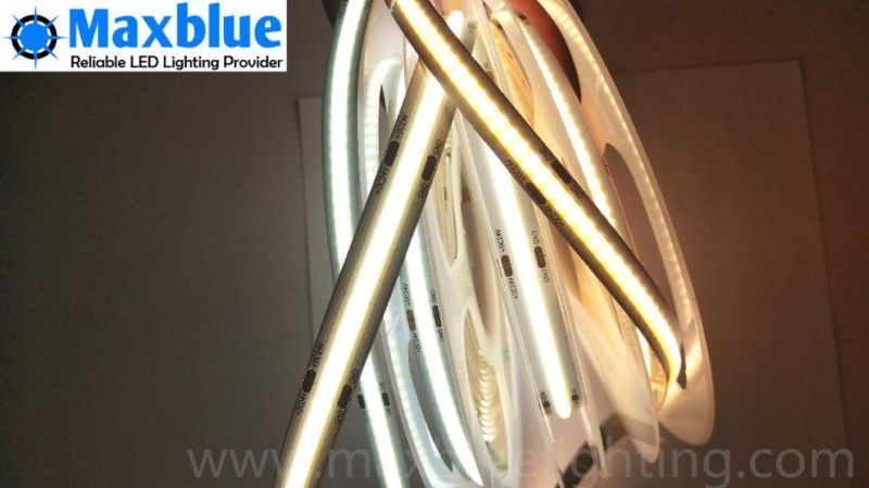 2700K/3000K/4000K/6000K Warm White/Cold White/Dual White COB LED Lighting Strip