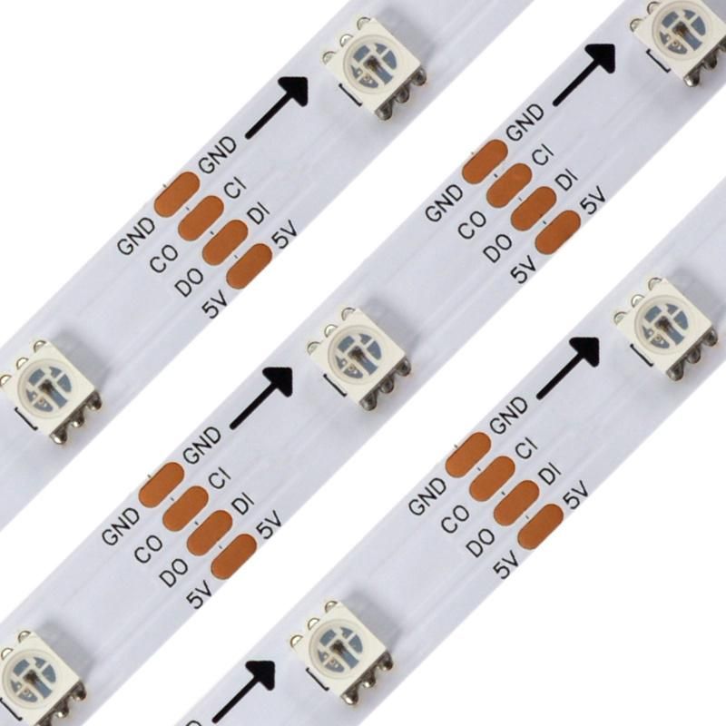 Best Quality 5V 30pixel/M Magic Digital HD107s 5050 RGB Strips