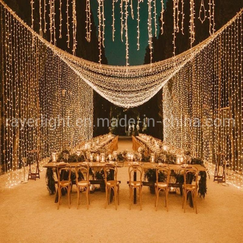 Outdoor Shopping Mall Commercial LED Christmas Curtain Lights