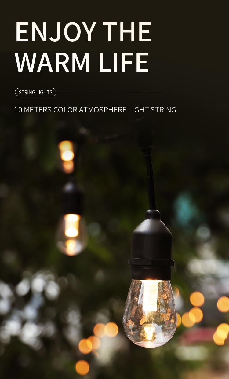 Waterproof RGBW Smart String Lights Color Changing For Garden Decor