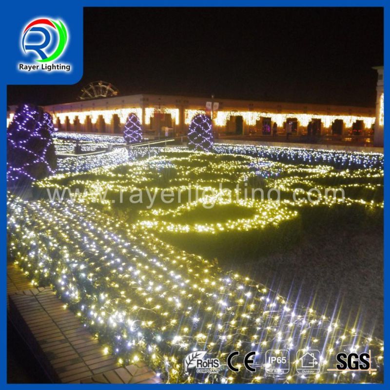 RGB Color LED Christmas Net Light Lighting Mesh for Square Pillar