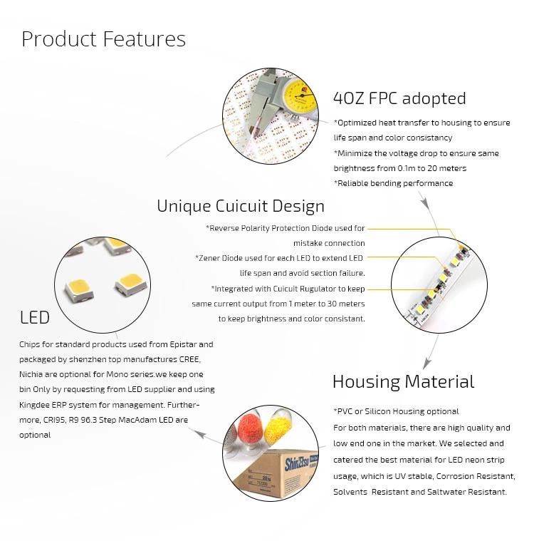 24V Warm White LED Flex Neon for Outdoor Application