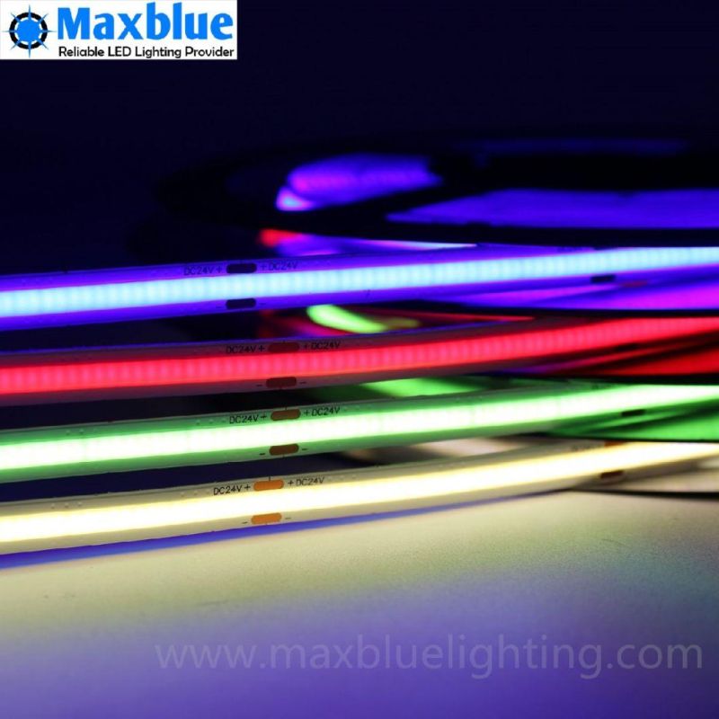 2022 Hot RGB+W RGB+Ww Full Color COB LED Lighting Strip