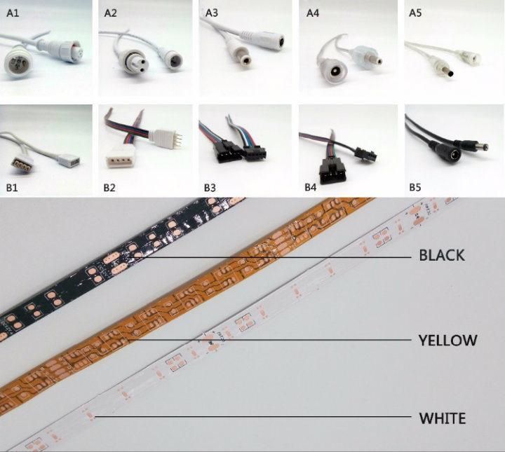 LED Strip Lights with High Density Excellent CRI>95 Warm Ultra Thin White PCB Warm White