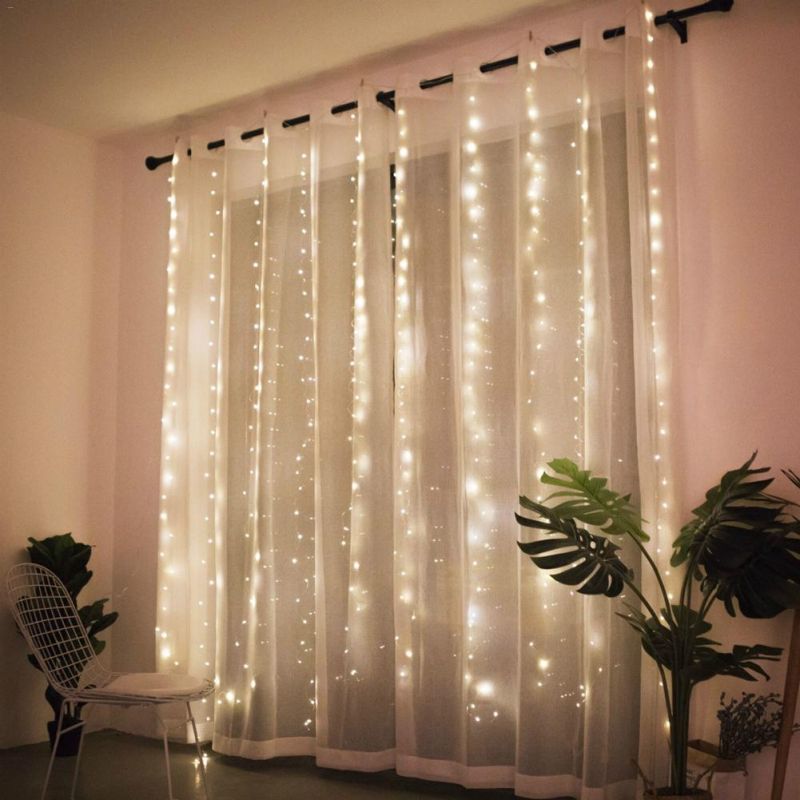 3mx3m 300 LED USB LED Christmas Curtain Light