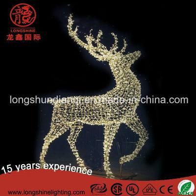 LED Christmas 3D Deer Motif String Decoration Light