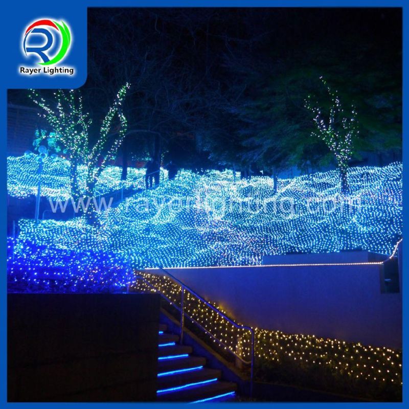 Christmas Outdoor Lighting Project Programmed LED Net Lights