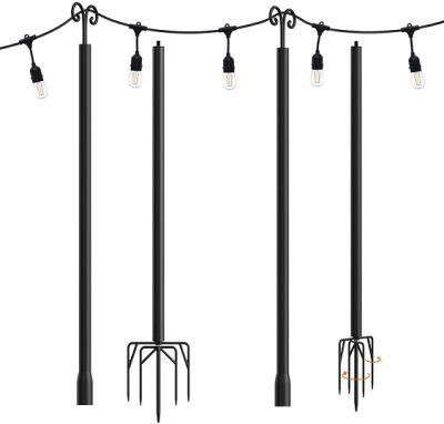 String Lights Poles for Your Garden, Patio, Wedding, Party, Birthday Decorations