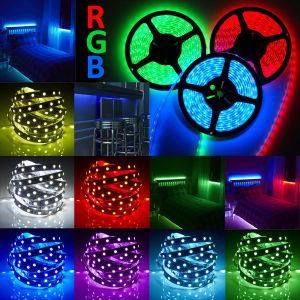 Modern Indoor Decoration 5050RGB Kit Waterproof 60PCS/M LED 12V RGB Flex Strip Light with IR Remote Control