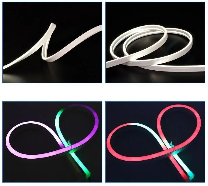 SMD2835 12V 24V Slim Silicone IP67 Waterproof Flexible LED Neon Strip Light 6mm