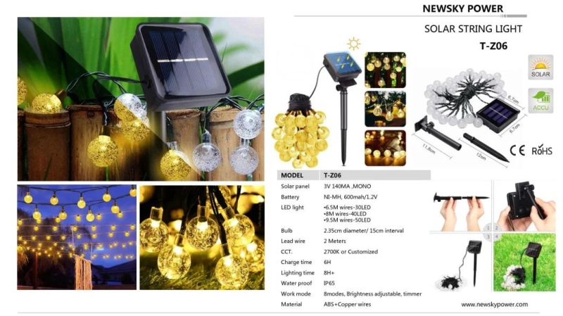 Outdoor Lighting String Lights Christmas Lights Solar Lights for Landscape Garden